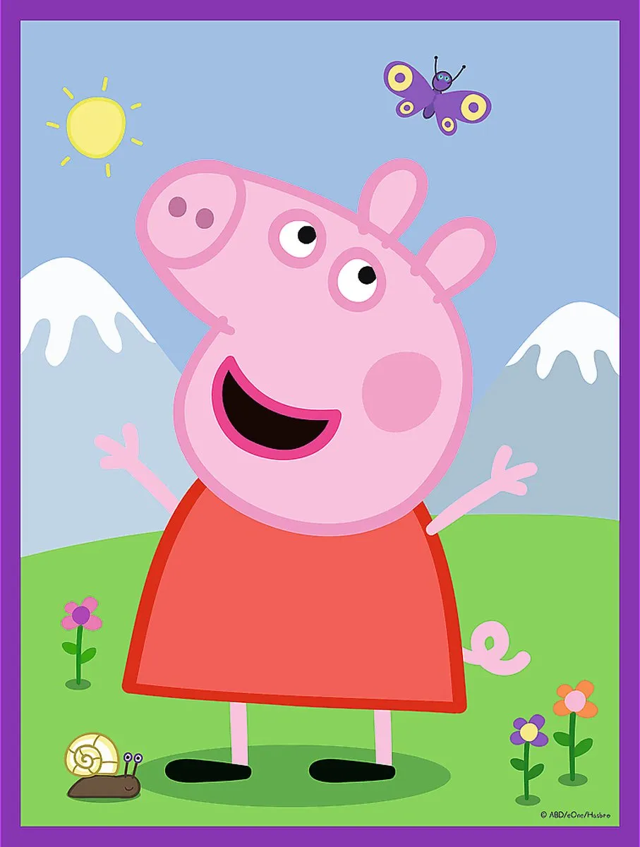 Trefl Peppa Pig Baby Maxi Good Day Puzzel - 10 Stuks - Multicolor