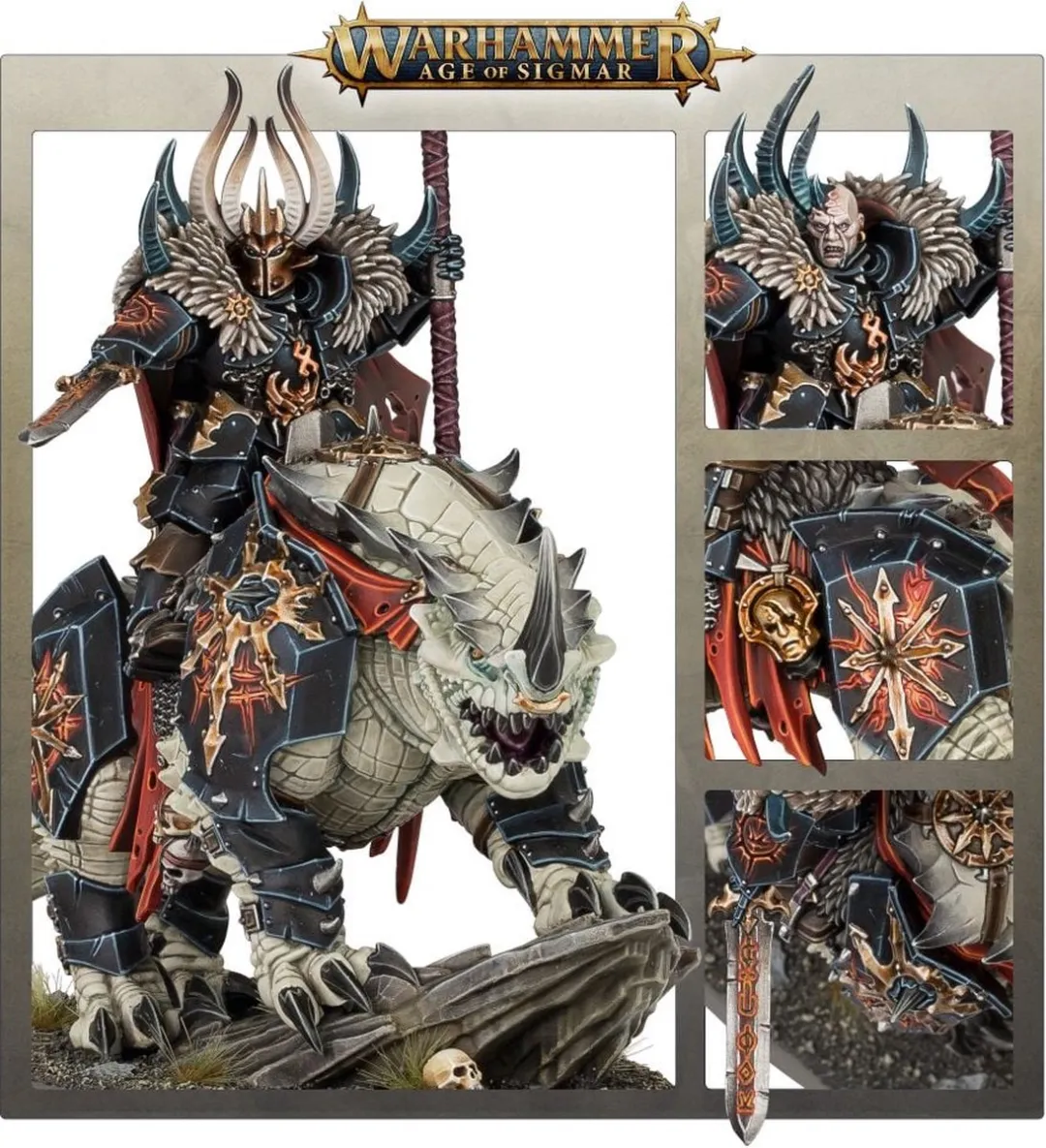 Games Workshop Slaves to Darkness Lord op Karkadrak - 22 Onderdelen