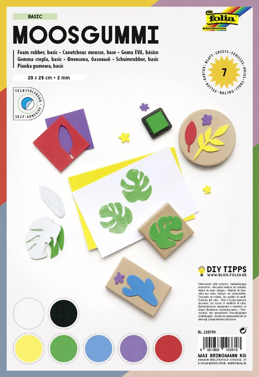 Folia Mos Rubbermat Basis Zelfklevend