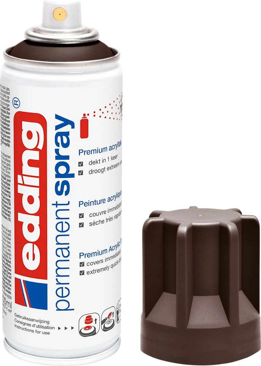 edding 5200 Spuitverf Chocoladebruin Mat 200ml