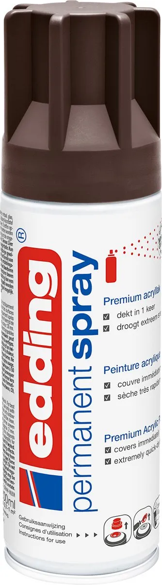 edding 5200 Spuitverf Chocoladebruin Mat 200ml