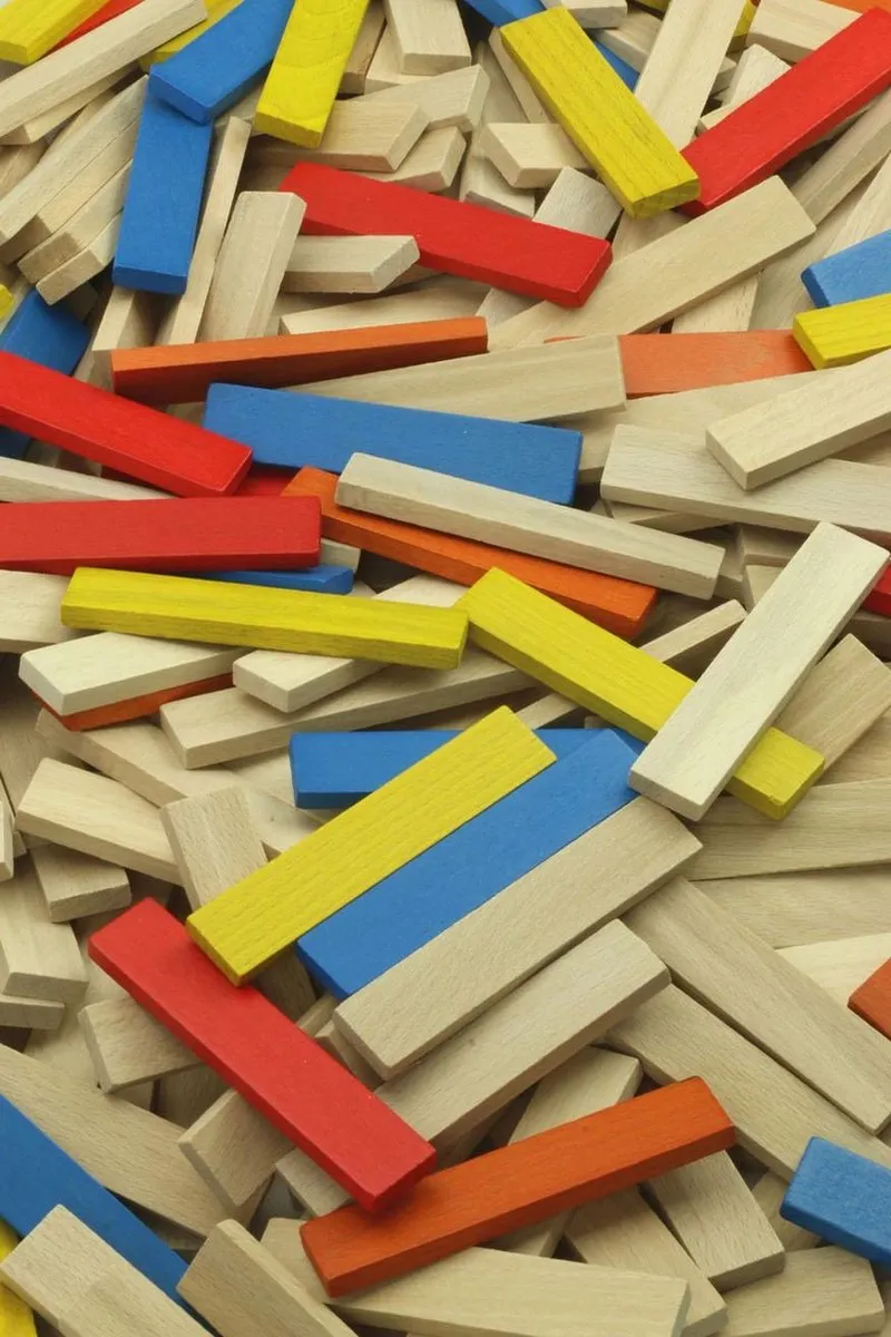 Vilac Batibloc 100 Houten Puzzelset - 100 Stukken - Multicolor