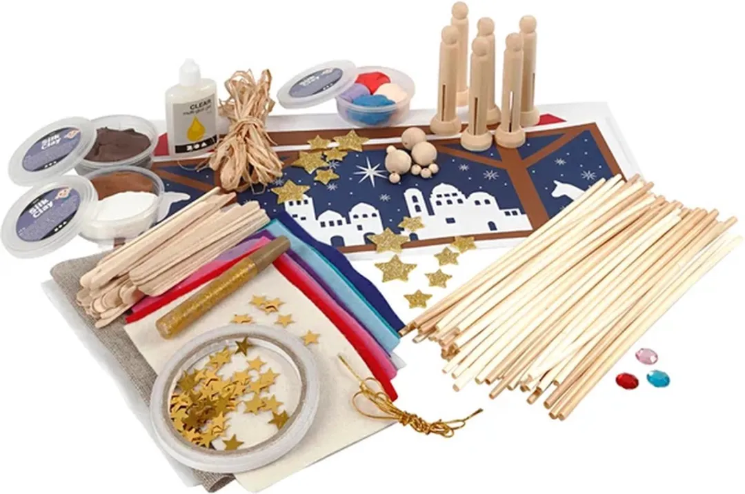 Creativ Company Kerststal Set - Blank
