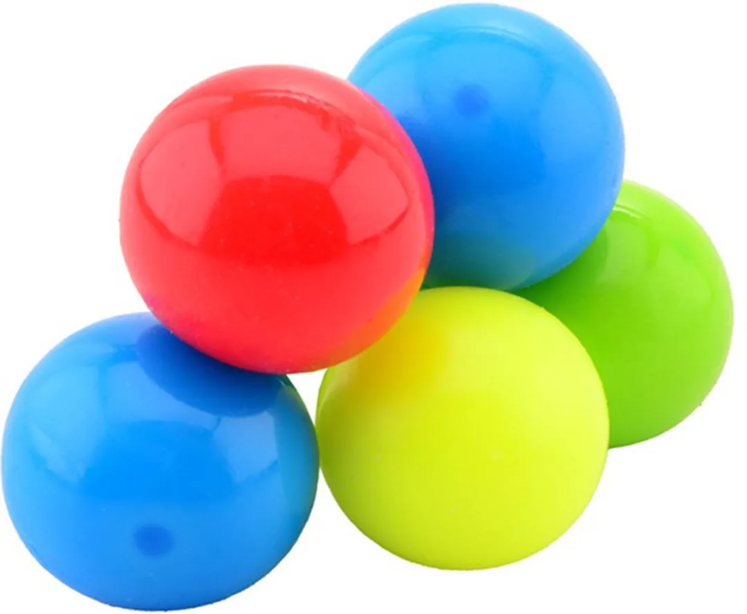 Johntoy Stick & Splatters Plakkerige Ballen - 6 Stuks - Multicolor