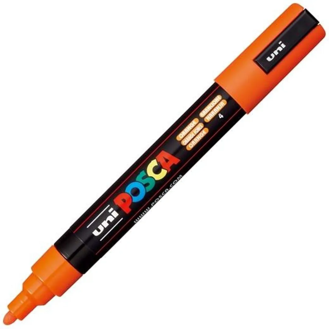 Posca PC-5M Markeerstiften - Donker Oranje - 6 Stuks