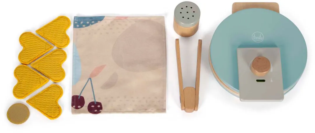 Small Foot Houten Wafelijzer Speelset - 10-delig - afbeelding 6 van 6