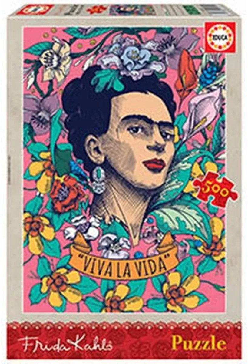 Educa Viva la Vida Frida Kahlo 500 Puzzels - 500 Stuks - Meerkleurig
