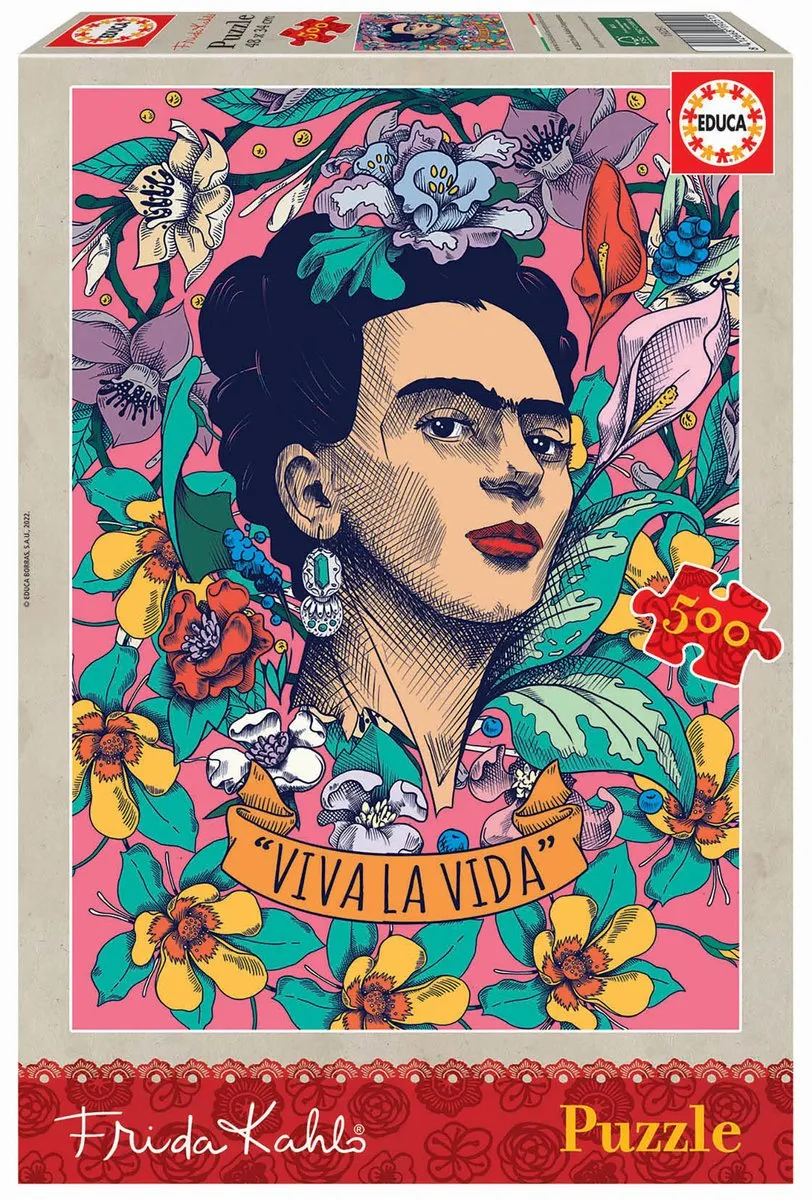 Educa Viva la Vida Frida Kahlo 500 Puzzels