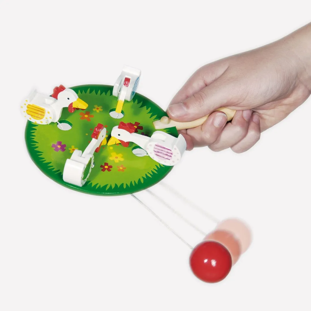 Goki 53915 Pecking Chickens
