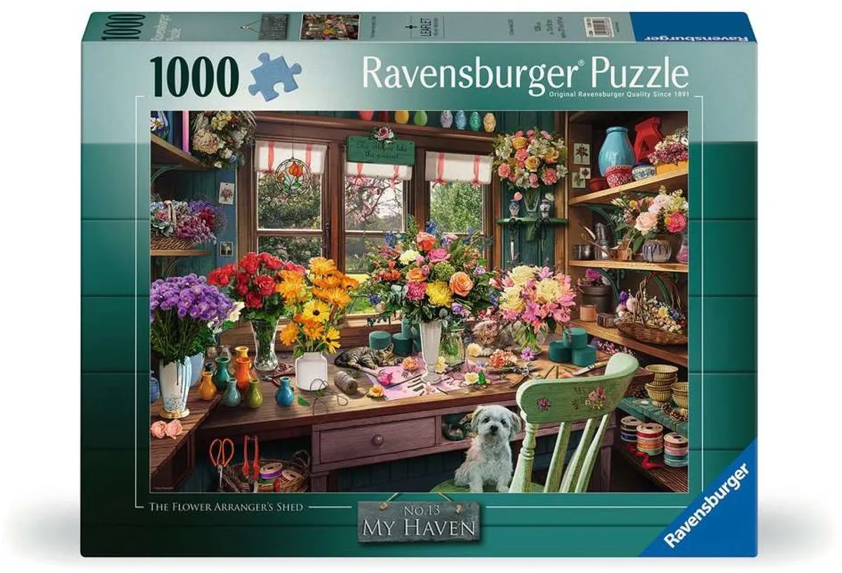 Ravensburger My Haven No.13 Flower Arranger Legpuzzel 1000 Stukjes