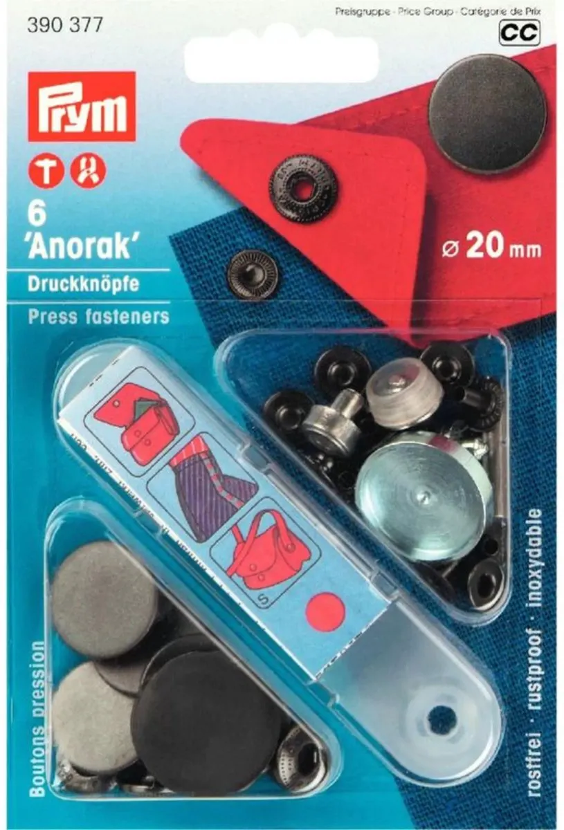 Prym Anorak 20mm Drukknoop - 6 Stuks - Brons