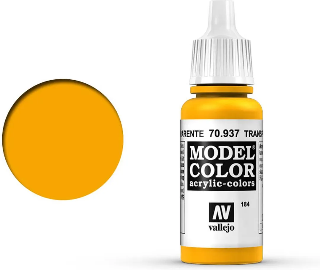 Vallejo Model Color Transparant Geel Acryl 17ml