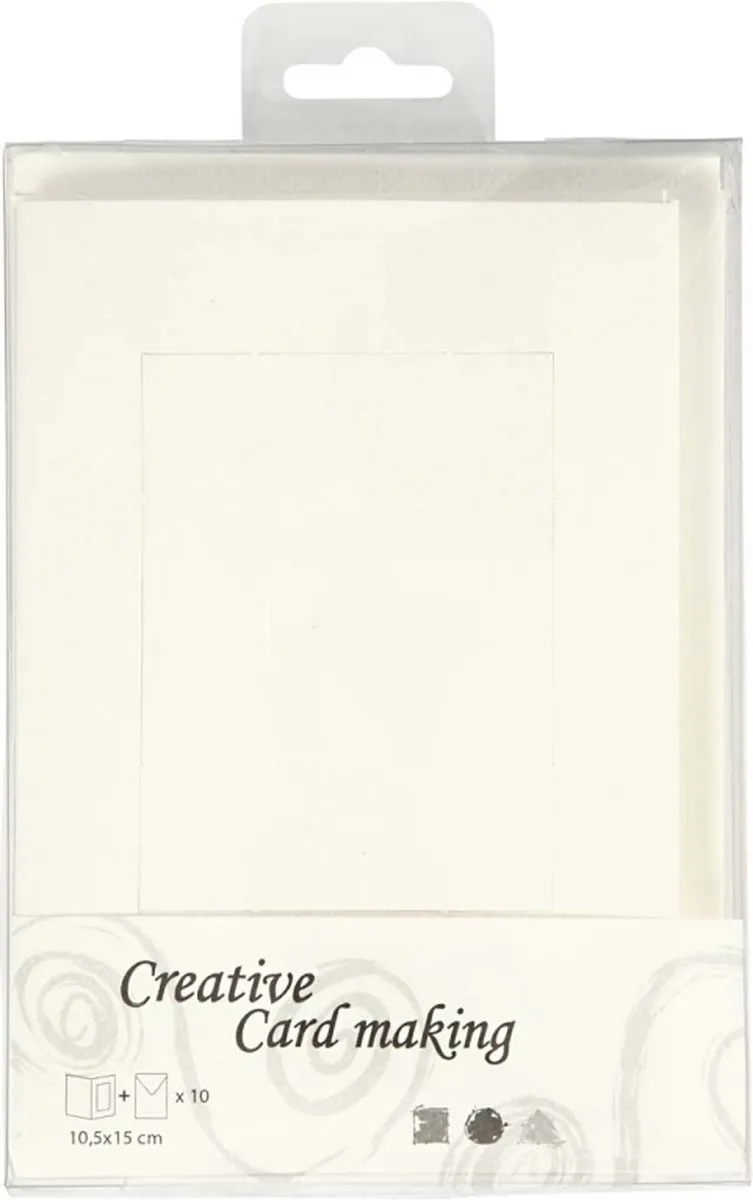 Creativ Company Passepartout 10,5x15cm - Off-white - 10 Stuks