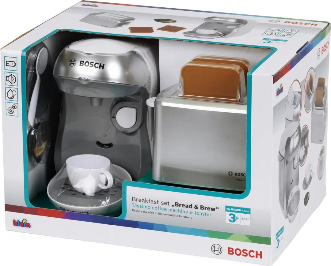 Klein Toys Bosch Mini Speelgoed Ontbijtset - Zilver - afbeelding 6 van 6