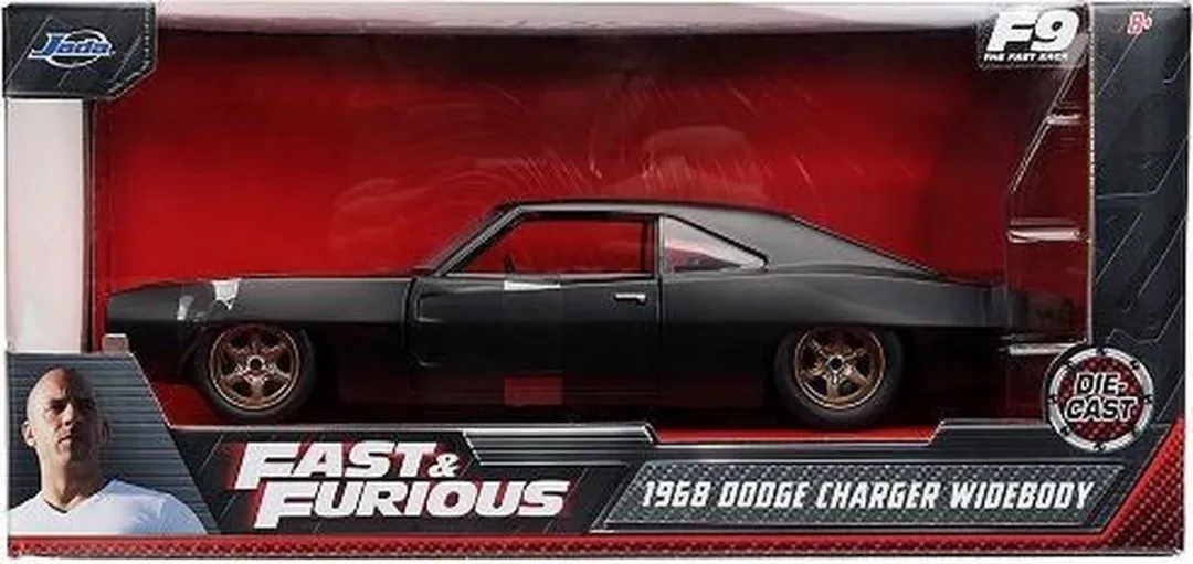 Jada Toys Dodge Charger Widebody 1968 Dom’s Zwart 1:24 - Art Nr #32614