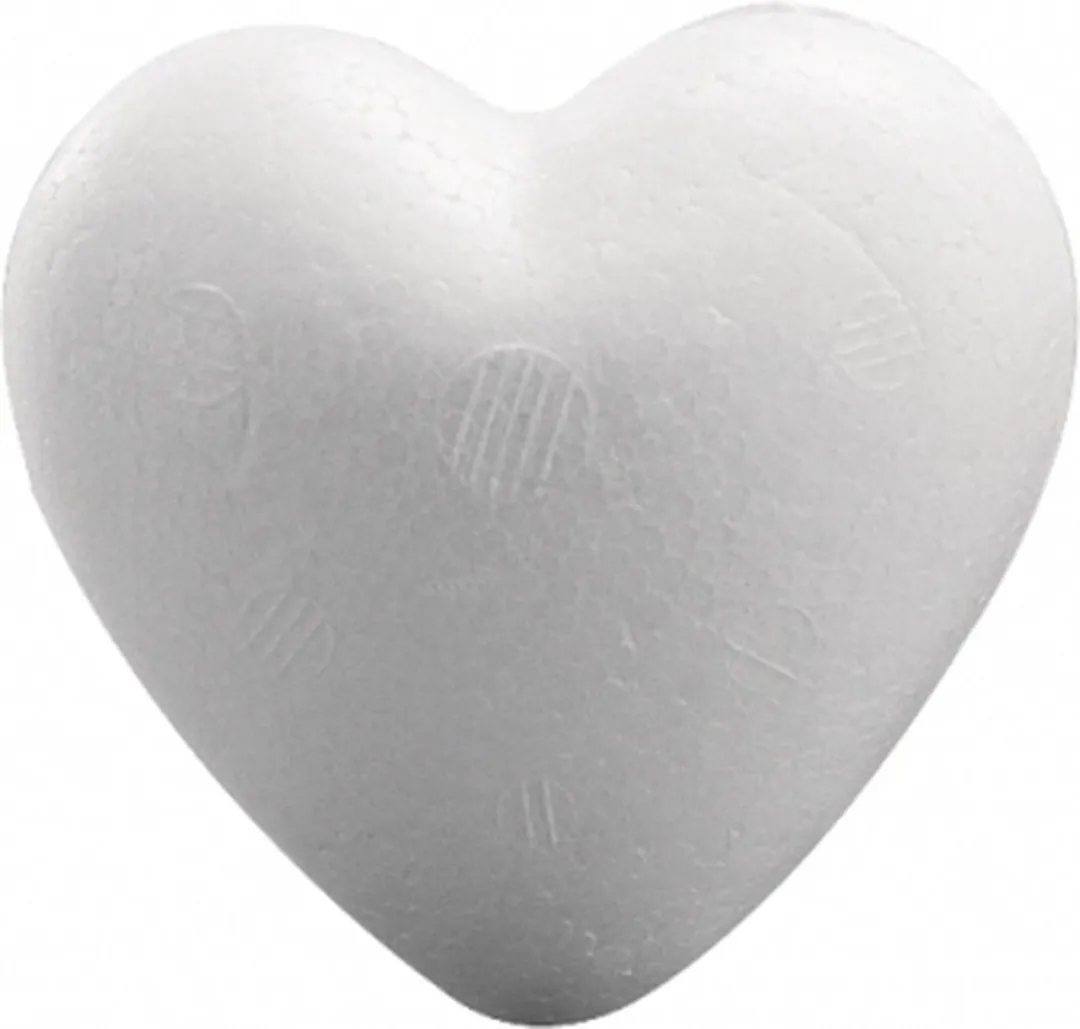 Rayher Piepschuim Hartjes - 15 Stuks - 5cm Wit