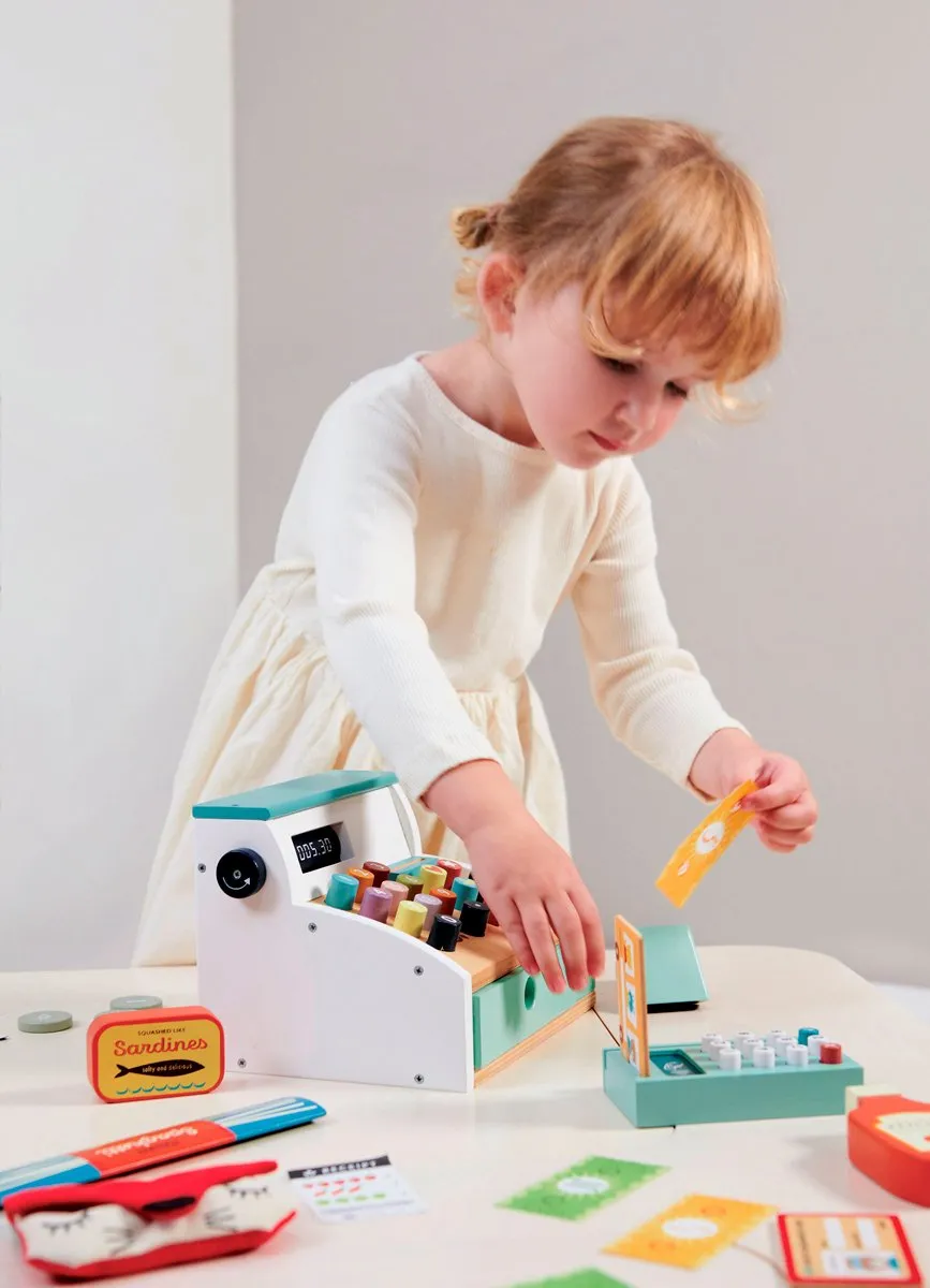 Tender Leaf Toys Kassa met Scanner - Speelgeldset - afbeelding 6 van 6