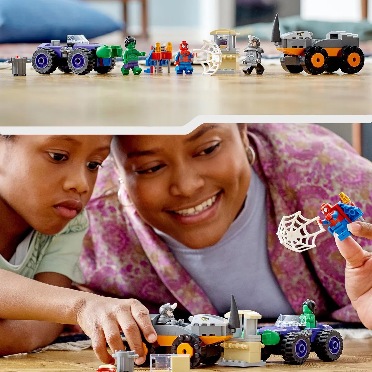 LEGO Marvel Spider-Man Hulk vs. Rhino Truck Duel 10782 - 110 Stukken