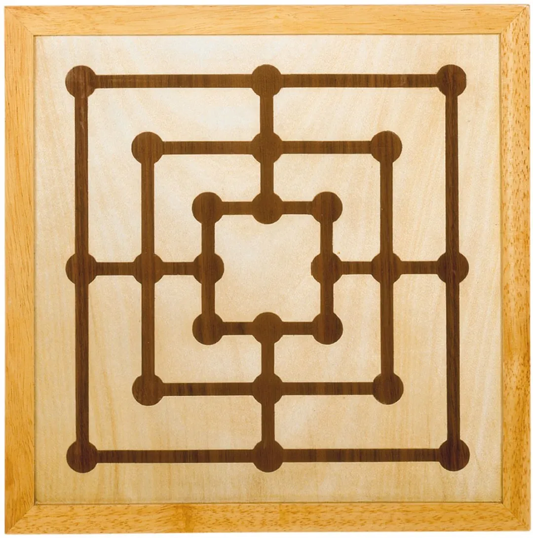 Goki GK56953 Schaakspel & Molenspel Hout - 2 Spelers