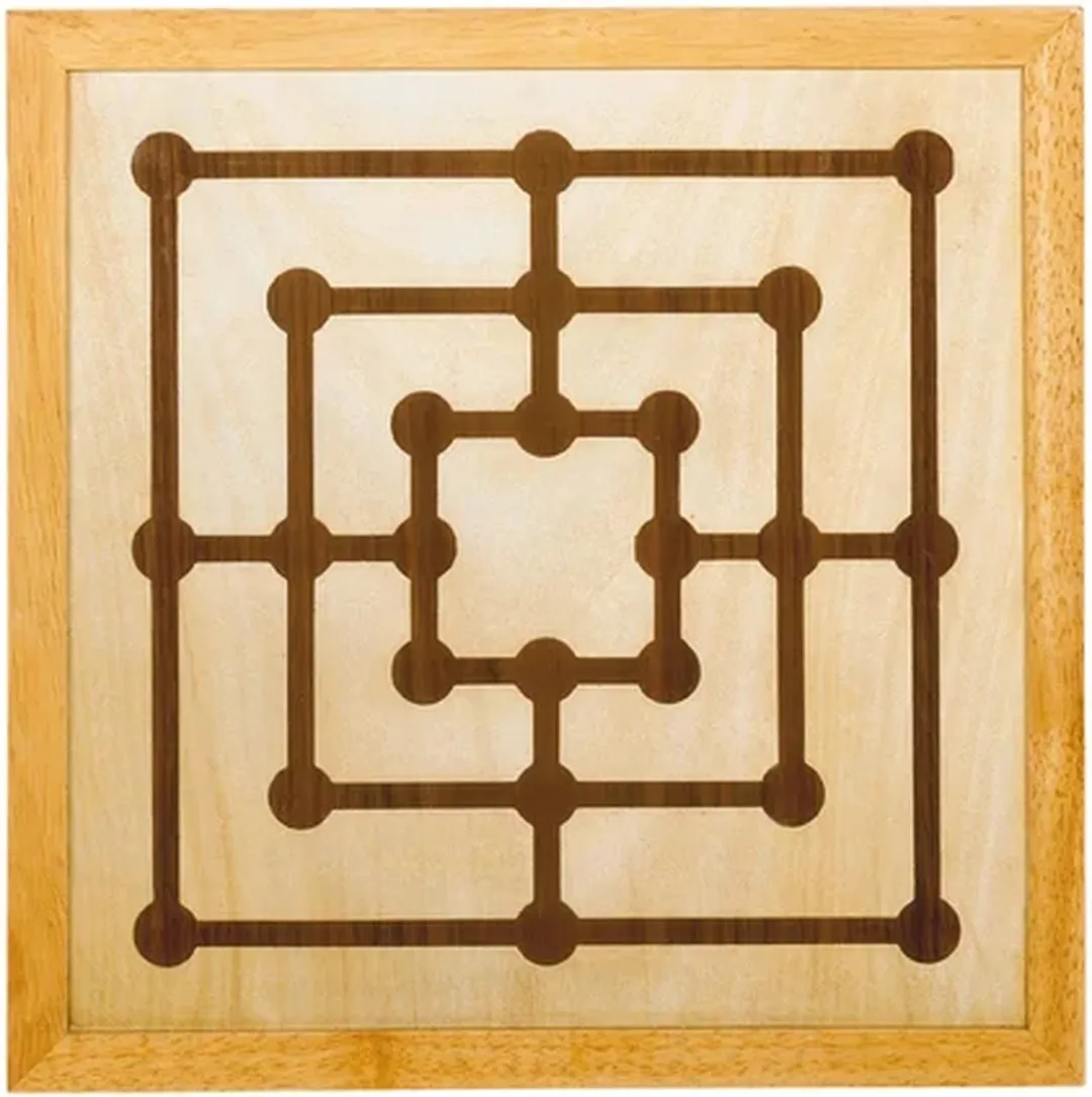 Goki GK56953 Schaakspel & Molenspel Hout - 2 Spelers