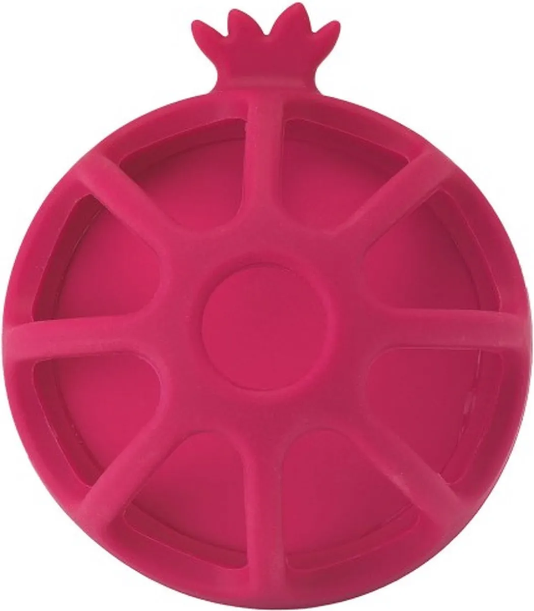Infantino Soothing Siliconen Teether Granaatappel - Rood/Wit