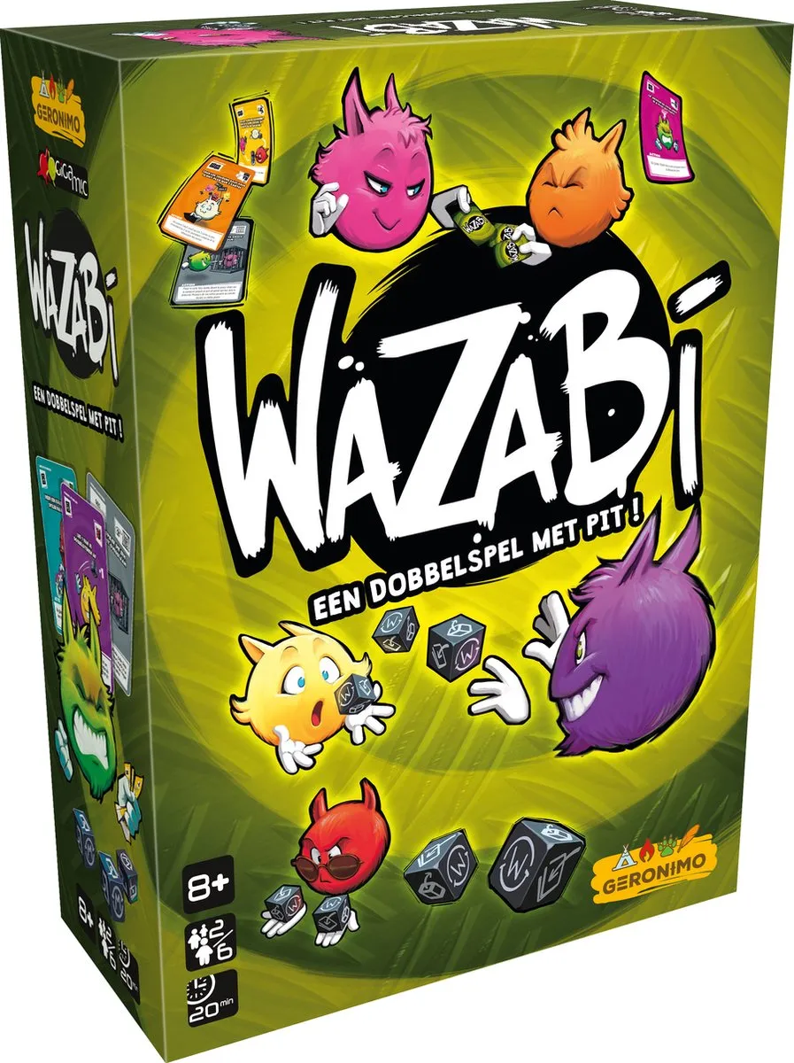 Geronimo Games Wazabi Dobbelspel - 6 Spelers - Groen