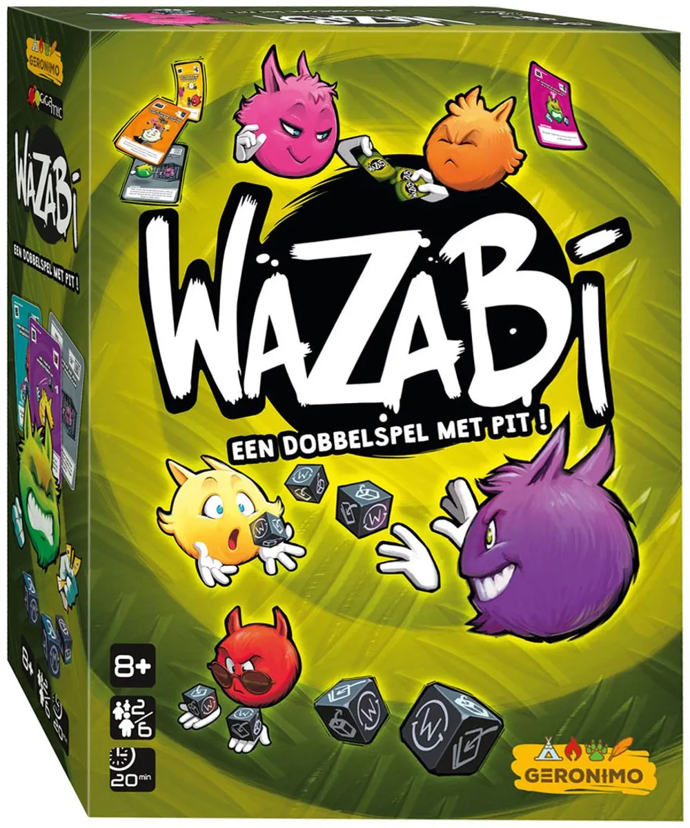 Geronimo Games Wazabi Dobbelspel - 6 Spelers - Groen