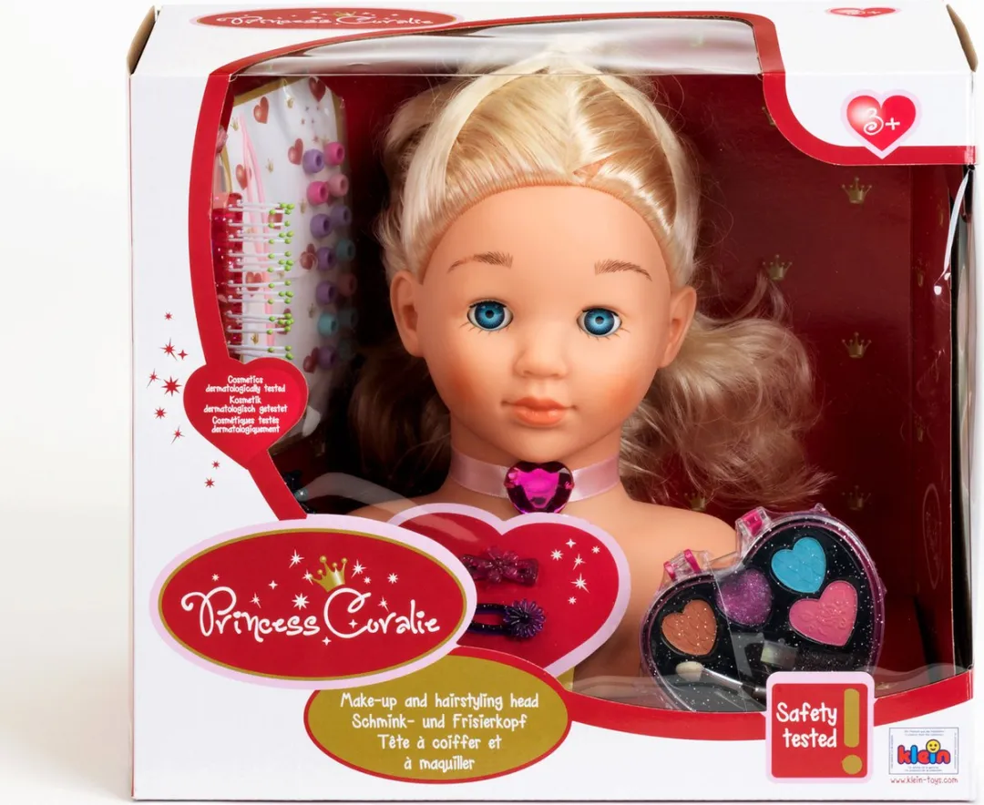 Klein Toys Princess Coralie Kaphoofd Little Sophia - 22cm - 14-delig Multicolor