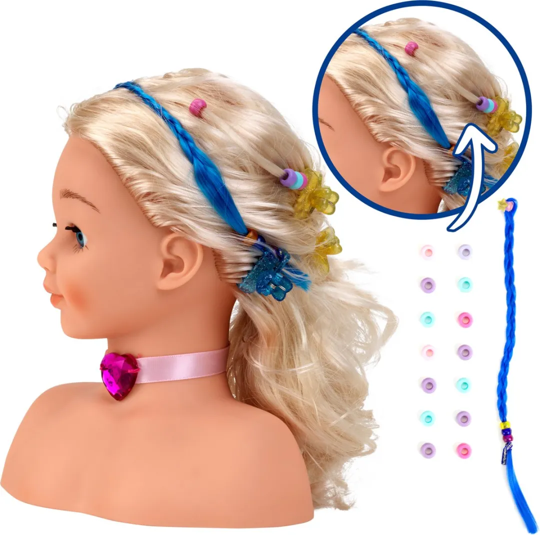 Klein Toys Princess Coralie Kaphoofd Little Sophia - 22cm - 14-delig Multicolor