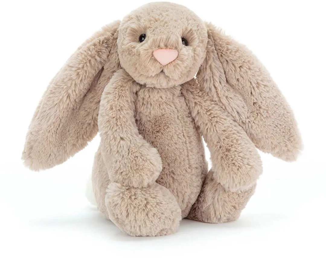 Jellycat Knuffels - Bashful Beige Bunny - Beige - Konijn - Knuffel - 31 cm - Voor alle leeftijden