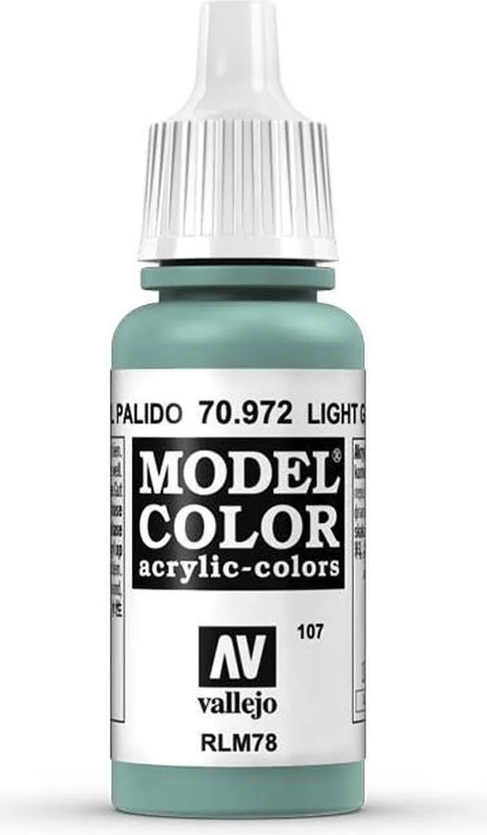 Vallejo Model Color Light Green Blue Acrylverf 17ml