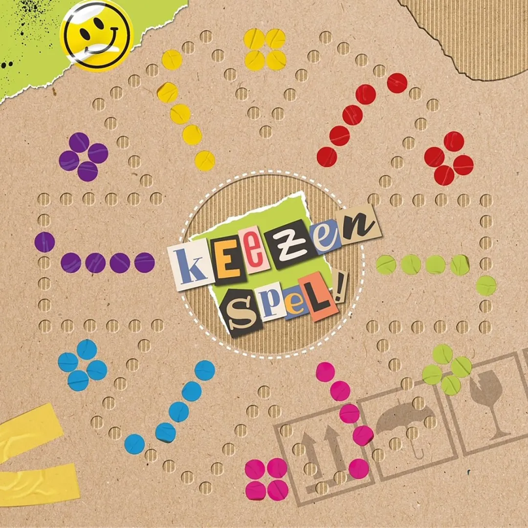 ThysToys Keezen Bordspel 95355 - Dubbelzijdig - 2-6 Spelers
