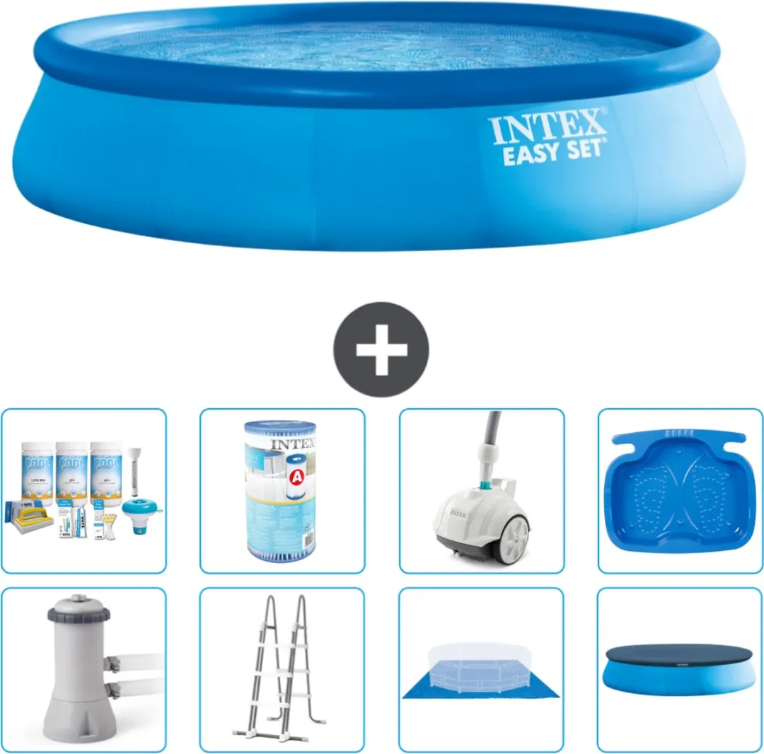 Intex Easy Set Zwembad 457x107cm - Blauw - 12.430L