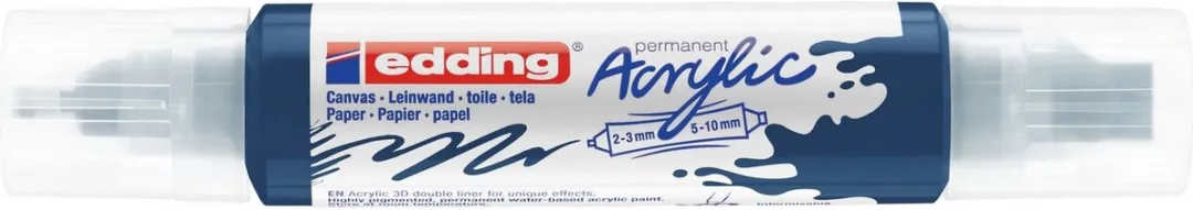edding 5400033 3D Double Liner - Donkerblauw