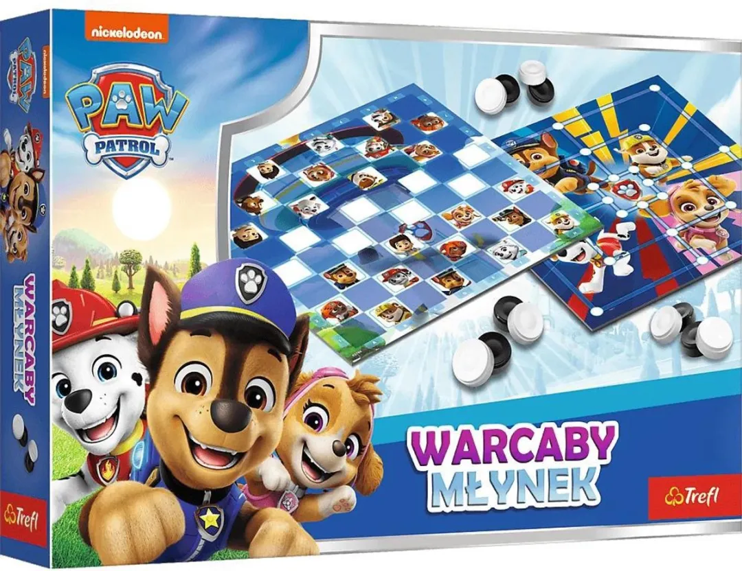 Trefl Warcaby Młynek Paw Patrol