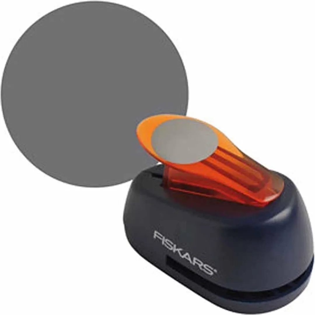 Fiskars Lever Punch M - Cirkel Ø25mm - Oranje/Wit - afbeelding 2 van 6