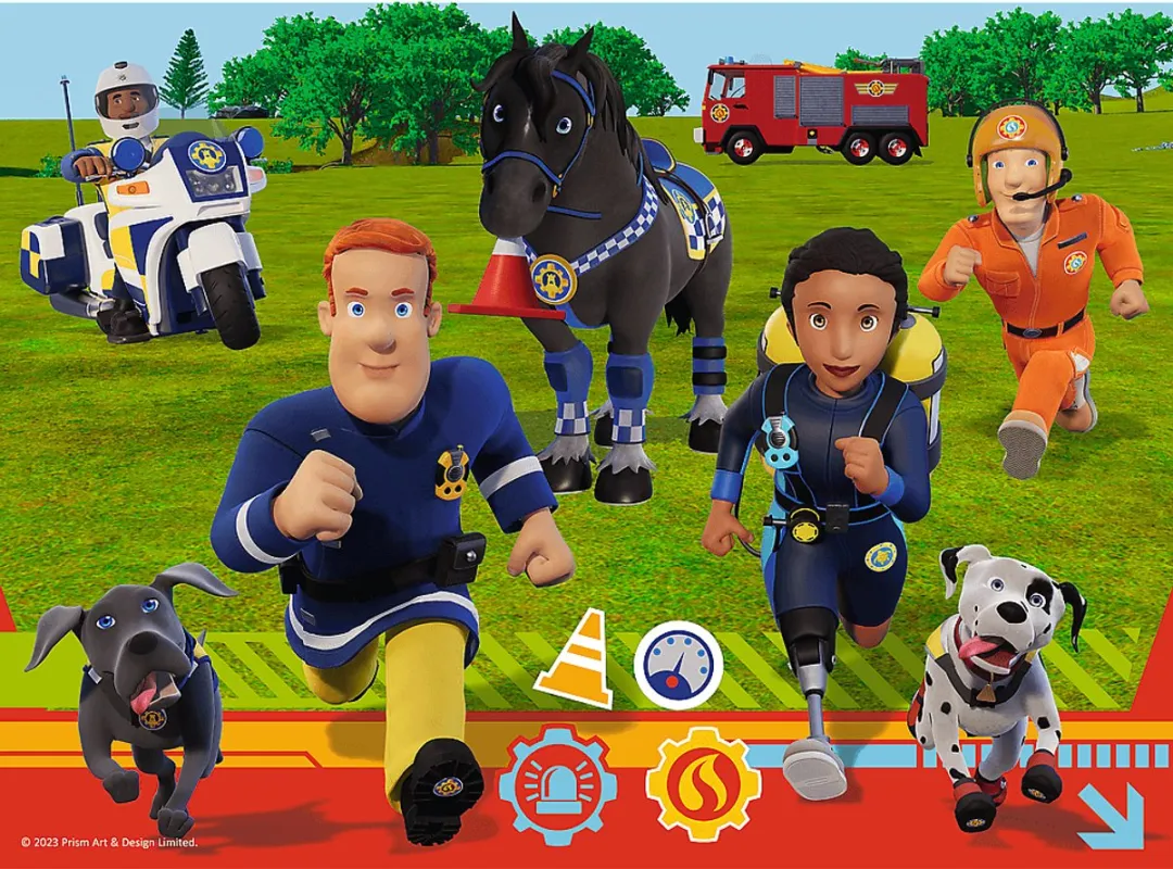 Trefl Prism A&D Fireman Sam Stripfiguren 30 Stuks - Meerkleurig
