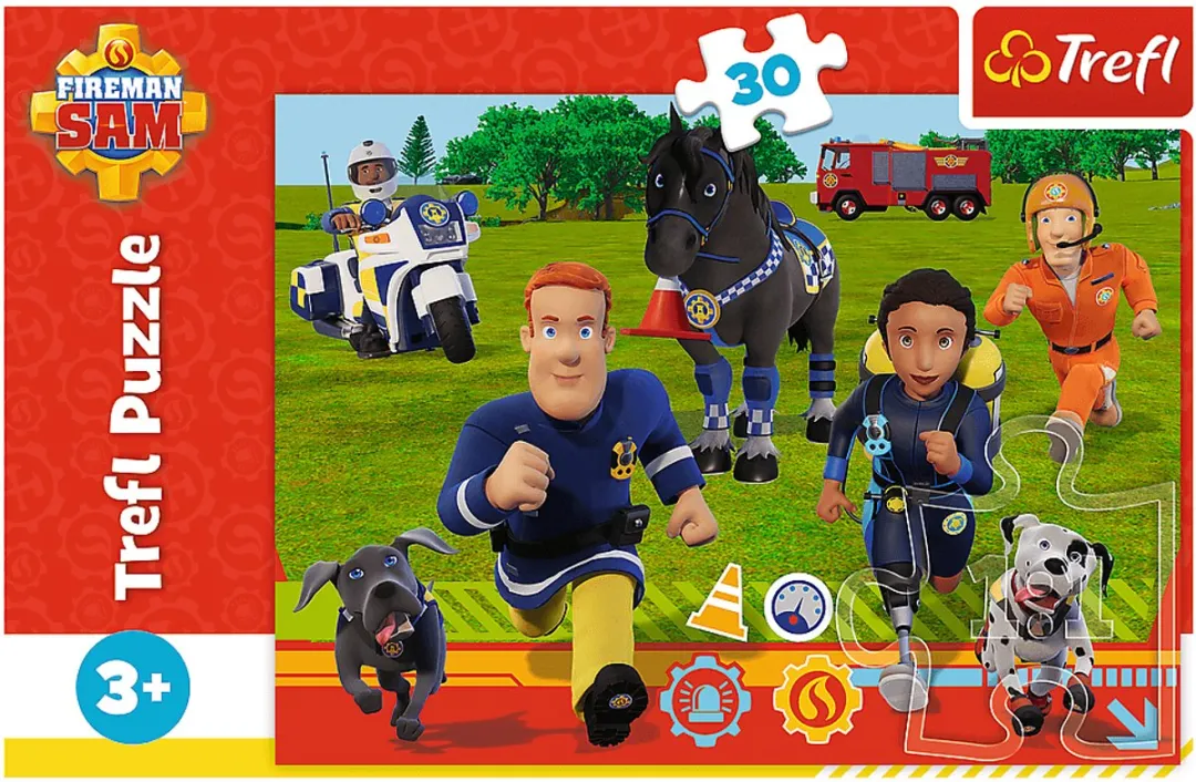 Trefl Prism A&D Fireman Sam Stripfiguren 30 Stuks - Meerkleurig