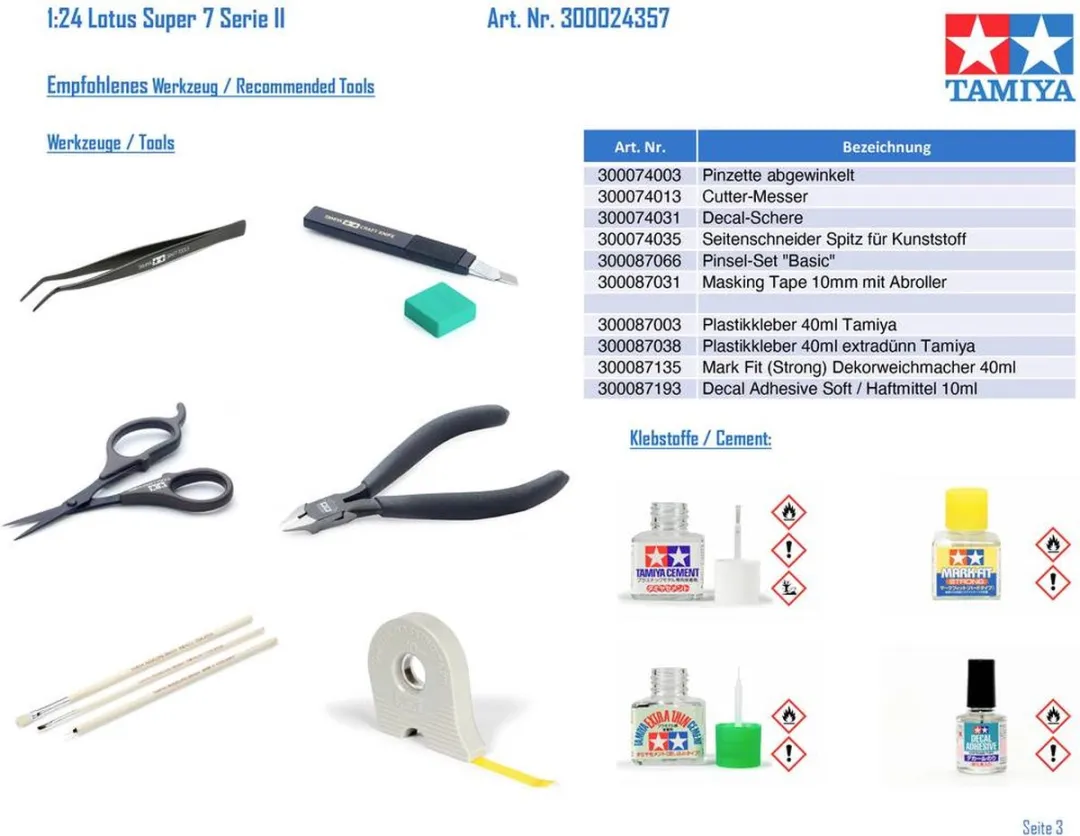 Tamiya 24357 Lotus Super 7 Series II Modelbouwpakket - 1:24 - Multi