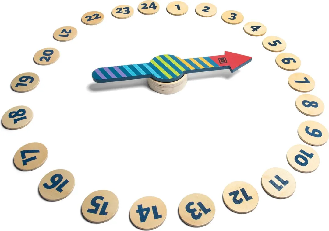 BS Toys De Buiten Pijl - Houten Bordspel - 24 Chips - 2 tot 24 Spelers - Multikleur