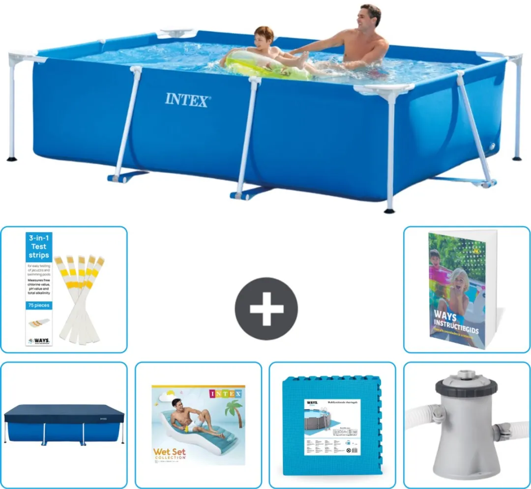 Intex Rechthoekig Frame Zwembad 260x160cm
