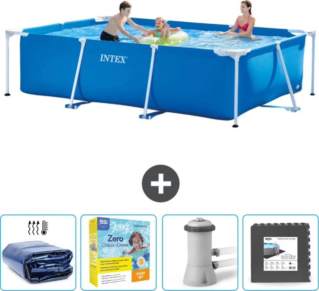 Intex Rechthoekig Frame Zwembad 300x200x75cm
