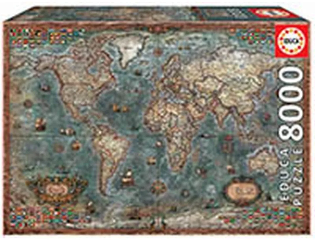 Educa Historische Wereldkaart Puzzel 8000 Stuks - Multicolor