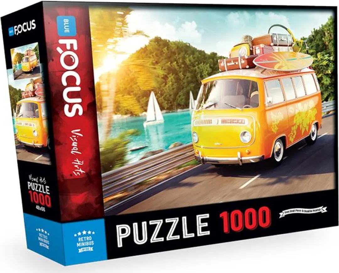 puzzel VW Retro mini bus Volkswagen T2