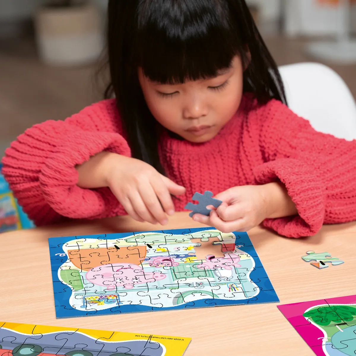 Ravensburger Familie Eerst! Kinderpuzzel 49 Stuks - 3x49 Meerkleurig