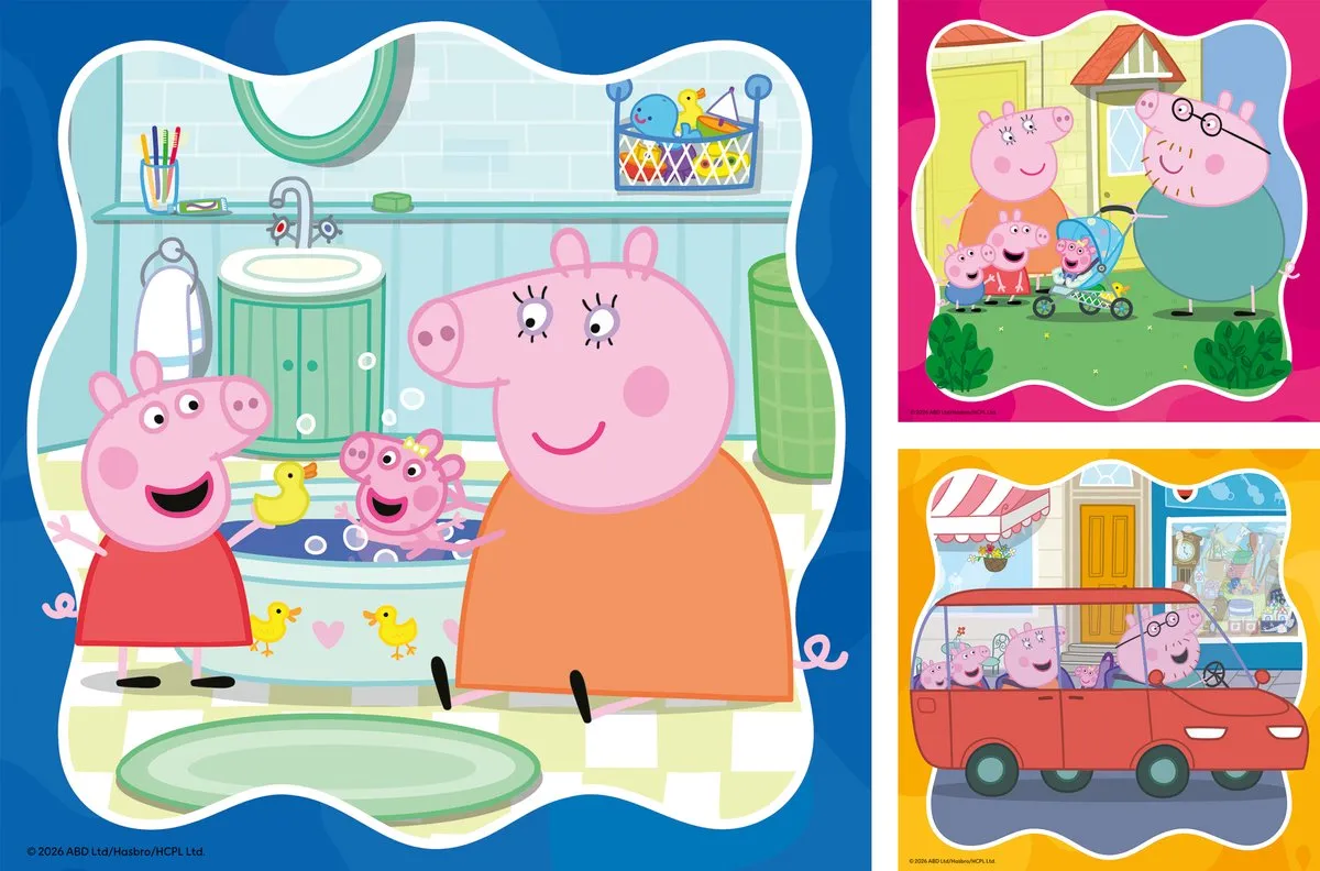 Ravensburger Familie Eerst! Kinderpuzzel 49 Stuks - 3x49 Meerkleurig