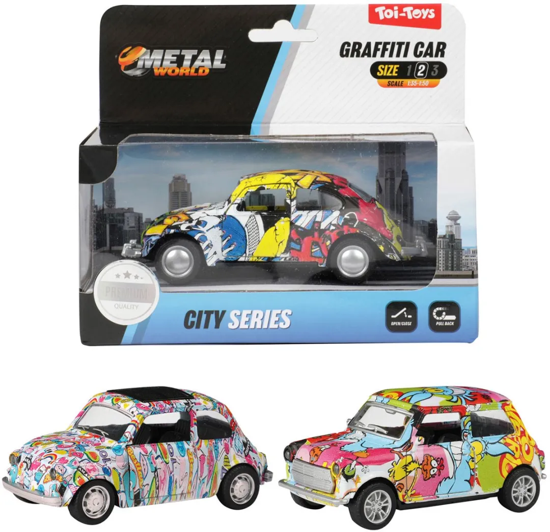 Toi-Toys Metal Pull-back Graffiti Auto 21723Z