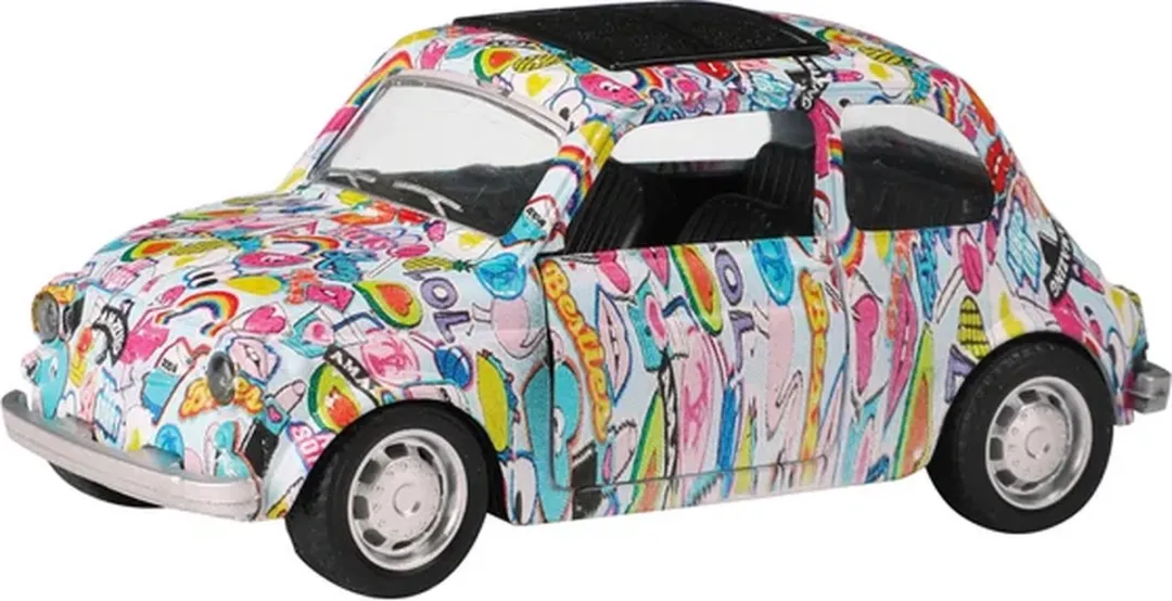 Toi-Toys Metal Pull-back Graffiti Auto 21723Z - Multikleur