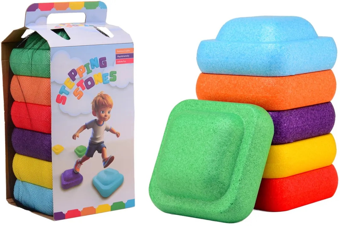 Johntoy Stapstenen Schuim Set 6 Stuks - Multicolor