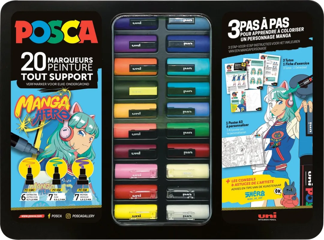 Posca Manga Hero Ass Koffer
